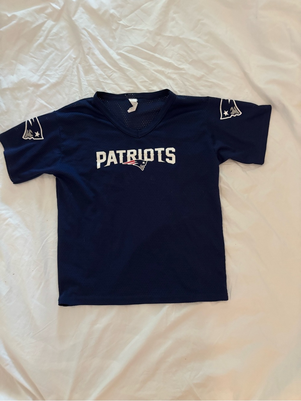 Y2K Vintage Mesh youth New England Patriots practice jersey